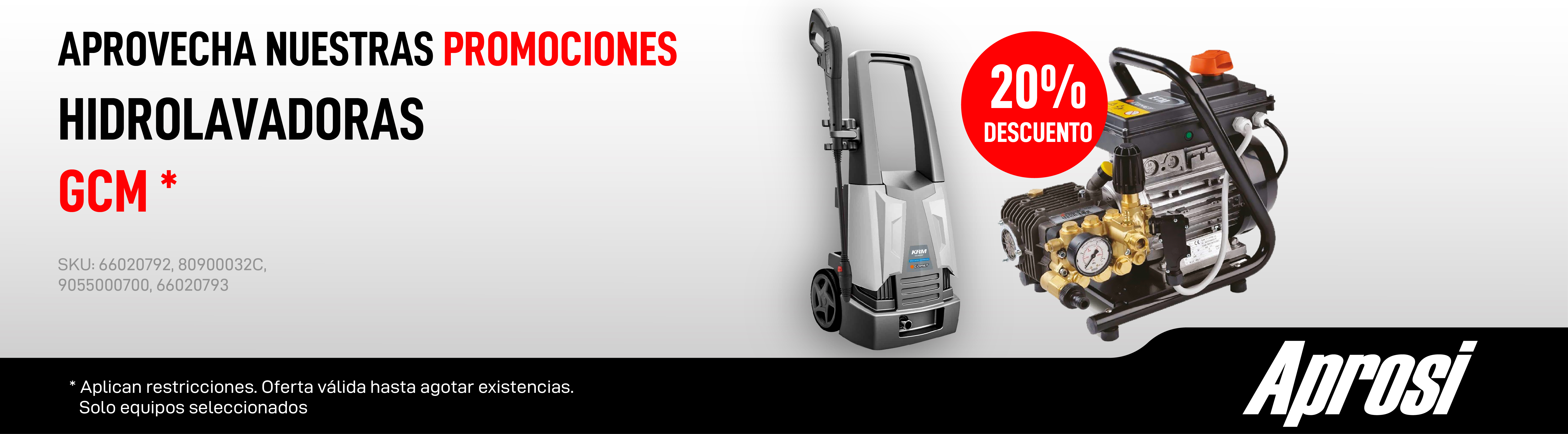 20% Descuento Hidrolavadoras